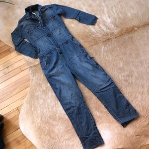 Free People lightweight chambray jumpsuit